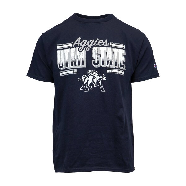 Champion Aggies Utah State Short-Sleeve Navy T-Shirt